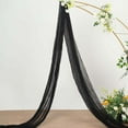 thumbnail image 2 of Efavormart 20ft Gauze Cheesecloth Black Wedding Arch Drapery Fabric, Window Scarf Valance, Boho Arbor Decor Curtain Panel, 2 of 11