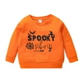 thumbnail image 2 of XXWXYD Baby Boy Girl Pumpkin Sweatshirt Halloween Toddler Crewneck Pullover Fall Clothes Long Sleeve Tops Seasonal Cute Outfit Cozy, 2 of 9