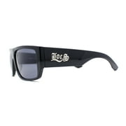 Locs Oversize Squared Rectangle Thick Arm Hardcore Cholo Sunglasses All Black