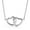 Silver-A, variant on Womens Floating Open Heart Pendant Necklace Sterling Silver Chain