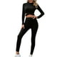 thumbnail image 2 of Puntoco Conjunto de dos piezas de pantalones de manga larga de color sólido elástico sexy de moda para mujer Puntoco Puntoco-3163, 2 of 9