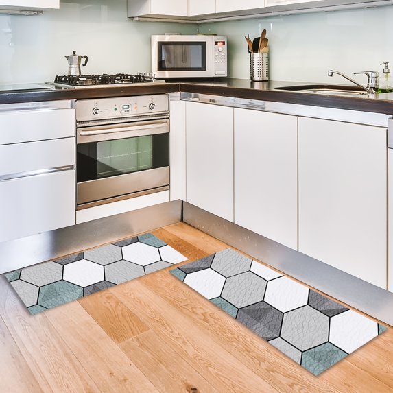 JML Kitchen Mat Waterproof Non-Slip Plastic Rug for Kitchen, Office, Sink, Laundry, 17" x 47"