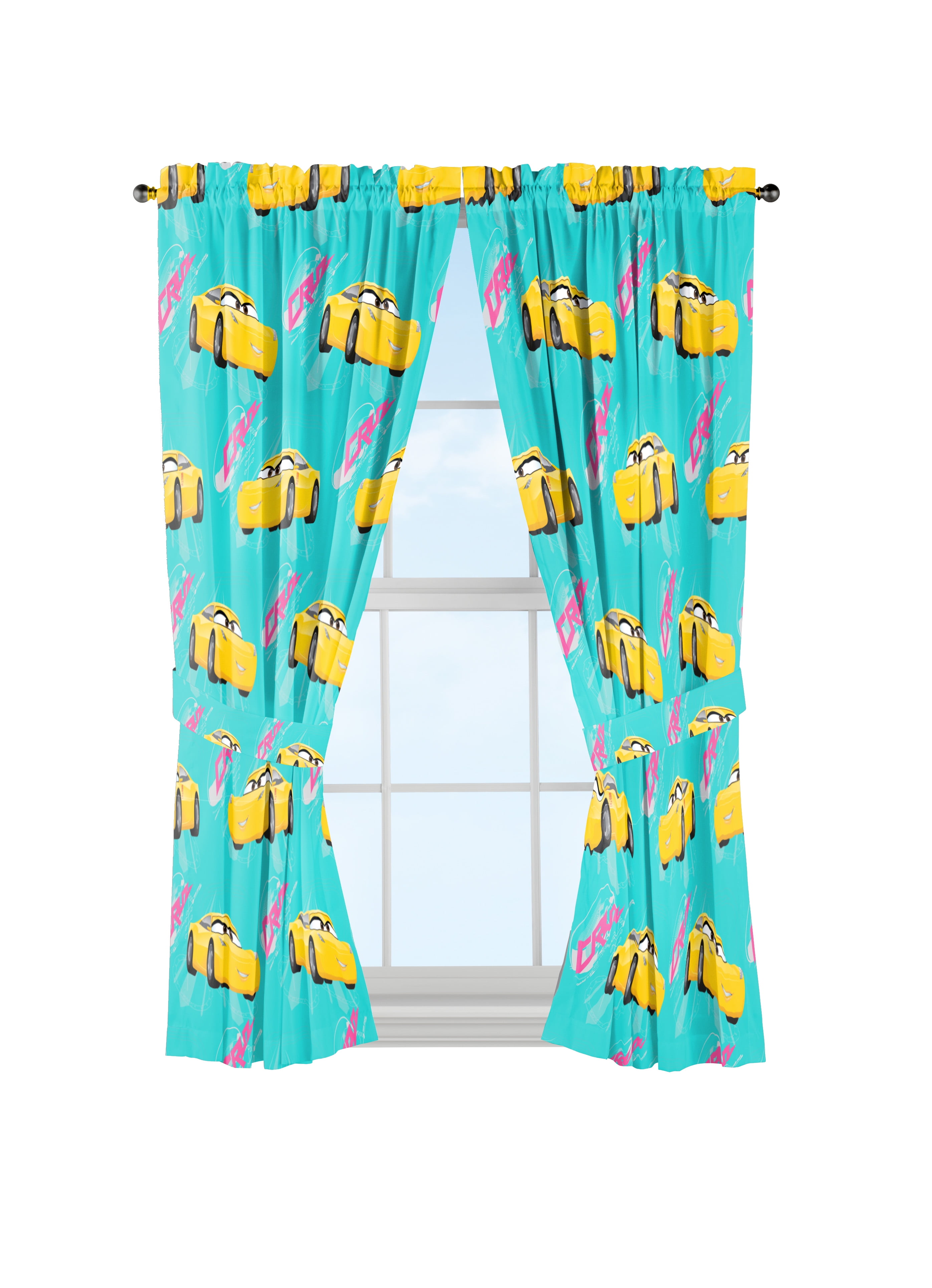Disney Pixar Cars 3 Cruz Curtains, Set of 2