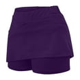 thumbnail image 5 of Kovlvoll Shorts for Women Plus Size Elastic Mid-Waist Casual Solid Color Shorts Bottom Skirt Pants, 5 of 6