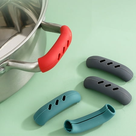 

RAOx 2Pcs Pan Handle Covers Professional Heat Insulation Silicone Hollow Out Heat-insulated Hot Handle Holders for Hiking