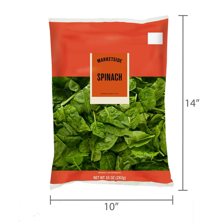 Marketside Fresh Spinach, 10 oz Bag, Fresh