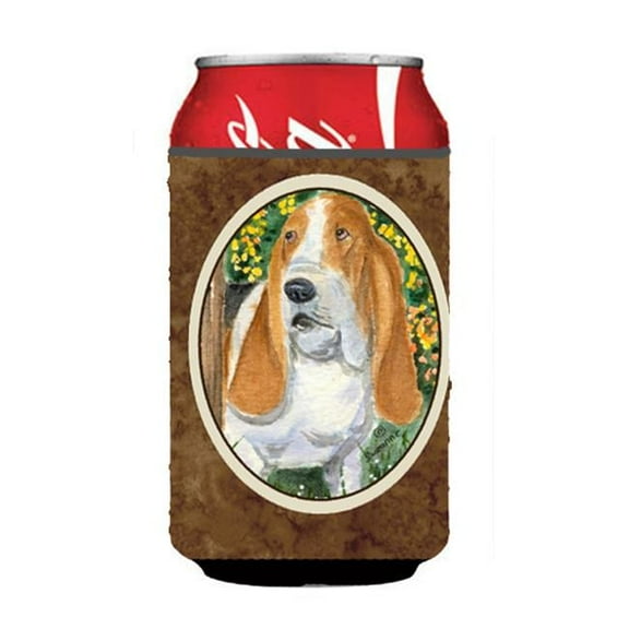 Basset Hound Can Or Bottle  Hugger - 12 oz.