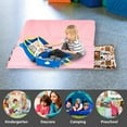 thumbnail image 3 of Highland Cow Personalized Toddler Nap Mat, Custom Kids Sleeping Bag with Name, Soft Slumber Bags for Preschool, Daycare, Travel, and Sleepovers(Cushions + Pillows22.5"x55"+Blanket size: 33.5" x 45"), 3 of 8