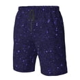 thumbnail image 4 of Vsdgher Glittering Purple Starfield Men's Beach Shorts, Surfing shorts, Swim trunks, Quick Dry Swim Trunks for Surfing Beach Fun -3X-Large, 4 of 6
