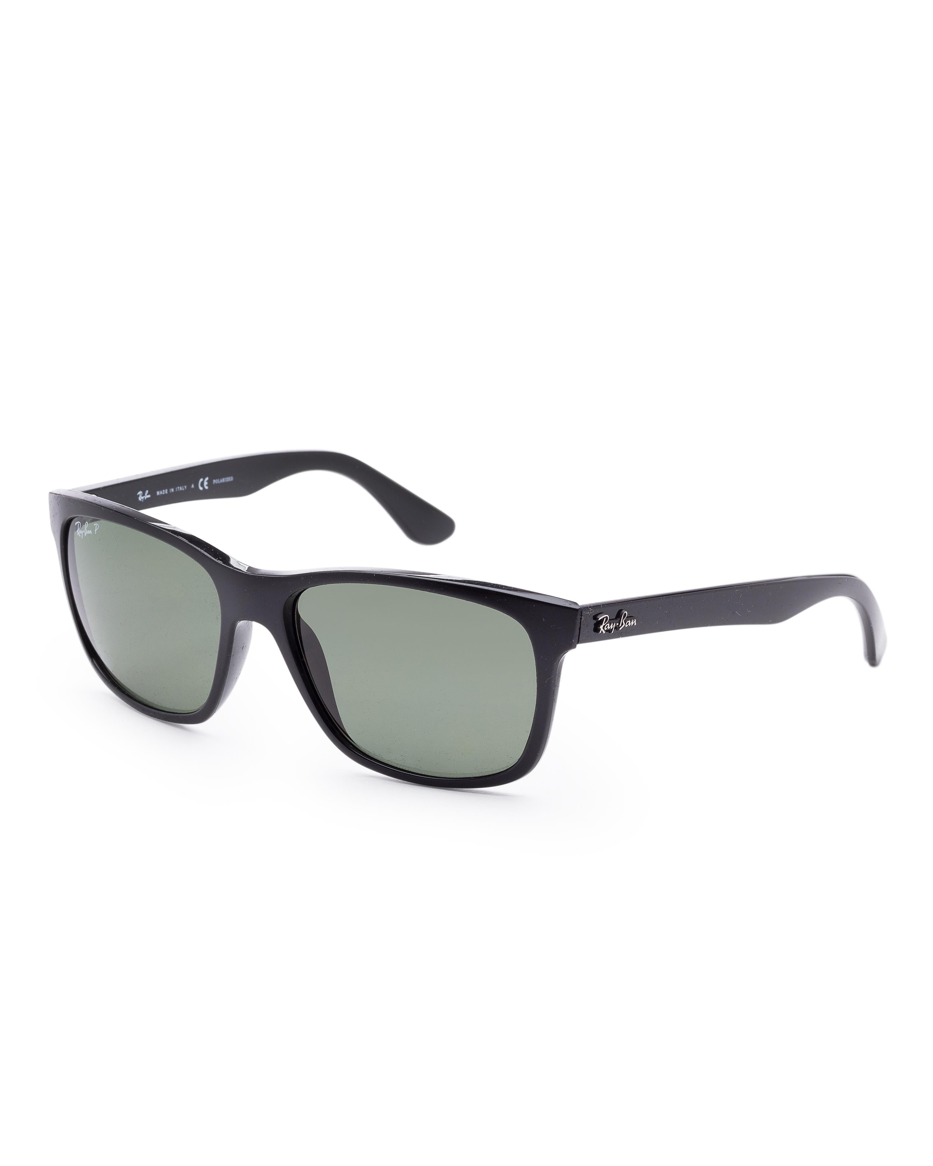 Ray-Ban Men's Polarized Highstreet RB4181-601/9A-57 Black Square Sunglasses  