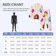 thumbnail image 4 of Naloa Donut Men’s Pajamas Set - Long Sleeve Button Down Sleep Shirt and Pajama Bottoms Sleepwear Set-Large, 4 of 7
