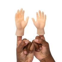 Fun Express 3" Vinyl Tiny Left & Right Hands Finger Puppet Toys - 12 Pieces