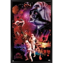 Star Wars: Empire Strikes Back - Empire Wall Poster, 14.725" x 22.375", Framed