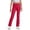 P-Red, variant on Ulitacool Girl'S Pants High Waist Uniform Pants Kids Dress Pants High Stretchy With Pockets Wide Leg Slacks Comfortable Clothes Navy 11-12 Years