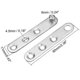 thumbnail image 4 of uxcell 5 Sets 4 sets Stainless Steel 360 Degree Rotating Door Pivot Hinge 60mm x 11mm Brushed Silver High Quality, 4 of 5