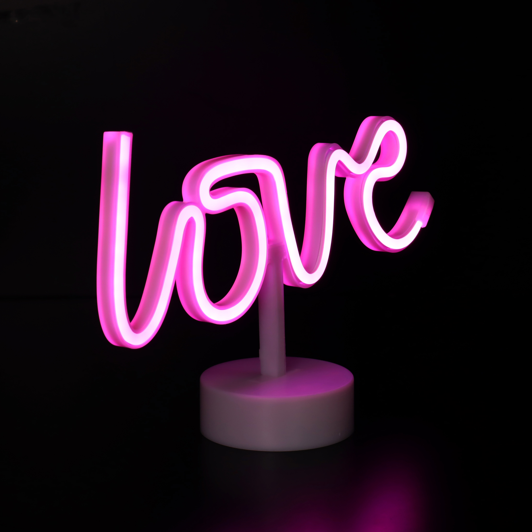 EZ-Illuminations Indoor Battery Operated Pink LED Neon-Style Love Light, with Built-in Timer - image 3 of 8