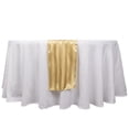 thumbnail image 2 of BalsaCircle 12x108 in Champagne Stripes Satin Table Runner Wedding Party Linens Events Reception Decorations Supplies, 2 of 8