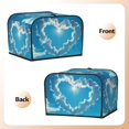 thumbnail image 2 of KLL Heart Shaped Cloud Print 4 Slice Toaster Dust Covers Kitchen Small Appliance Cover with 2 Pockets,Can hold Jam Spreader Knife & Toaster Tongs (12.4 x 10.6 x 8.2), 2 of 6