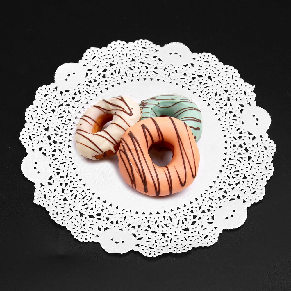 Mgaxyff 180Pcs Hollowed Decorative Paper Doilies Cake Mat Crafts Wedding Party Decoration , Cake