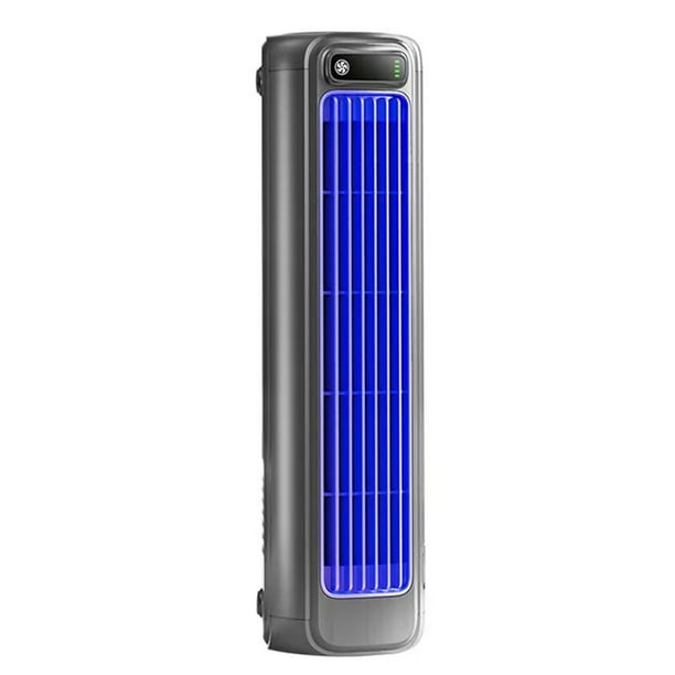 Inteprter Ventilador de pie de plástico portátil para enfriamiento ininterrumpido 2. Configuraciones de velocidad ajustables Enfriamiento Electrodomésticos gris