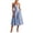 Dark Blue, variant on Women's Gingham Midi Dress Trendy 2026 Y2k Sleeveless Square Neck A-Line Drop-Waist Wedding Guest Dresses