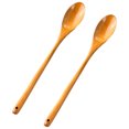 thumbnail image 1 of Cuchara de madera Zhivalor 28 cm con mango largo, 1 of 5