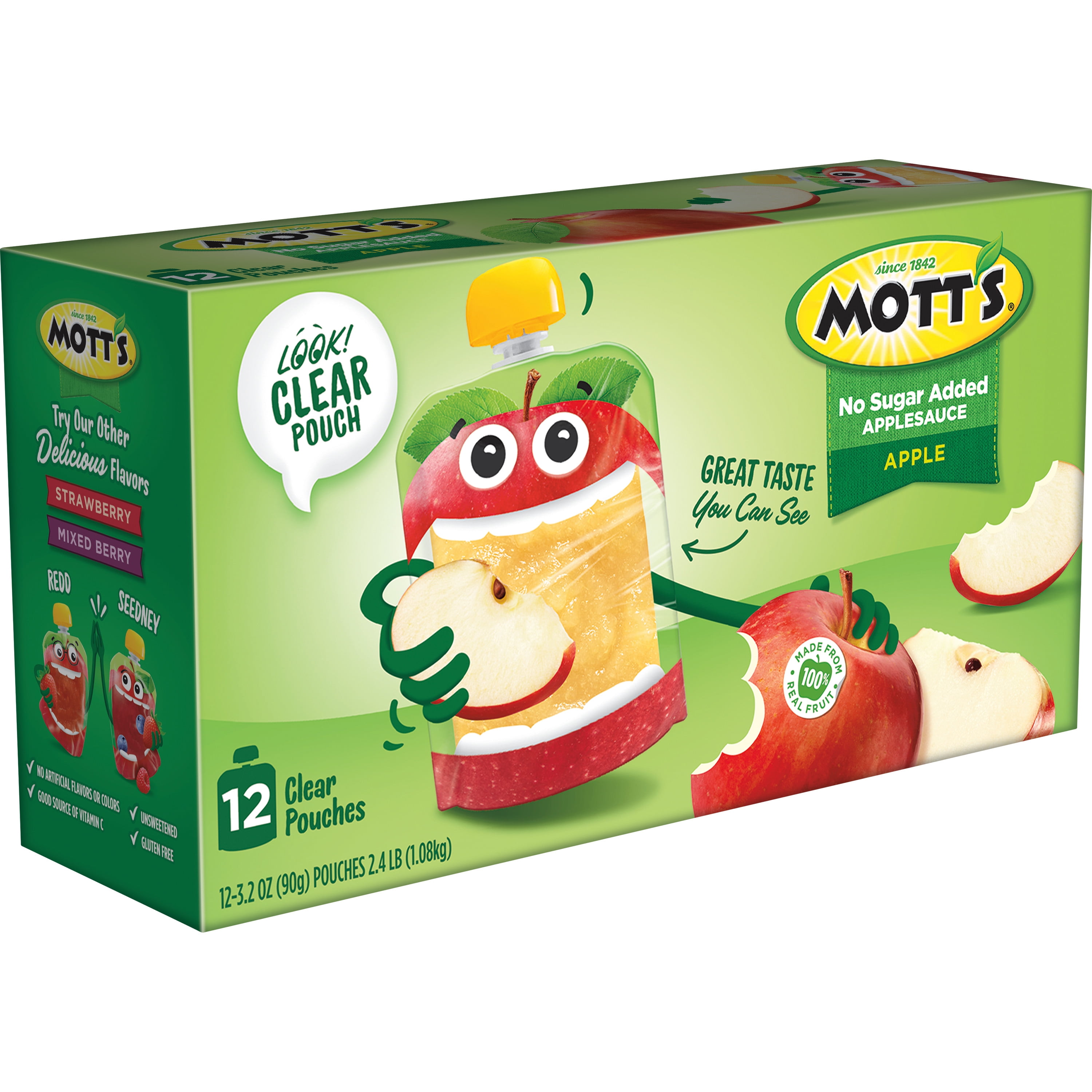 Mott's No Sugar Added Applesauce Pack, 36 pk./3.9 oz.