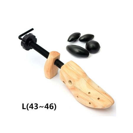 1Pcs Shoe Stretcher Wooden Adjustable 2-Way Professional Tree Material Expander Shaper Adult Men Women 35-46(S M L) Large Medium Small Size for Dress & Casual Shoes