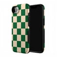 thumbnail image 2 of Casely iPhone 16e Case | Fit Check | Green Checkerboard | Compatible with MagSafe | Bold Protective Design, 2 of 9