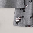 thumbnail image 6 of JUMEYU Kids Pjs Boys Shorts Kid Little Boys Pajamas Toddler Boys Clothes Sleepwear Cotton 2 Pieces Pjs Kids Jammies Sets 4T 5T (Dark Gray,4-5 Years), 6 of 8