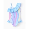 thumbnail image 2 of Traje de baño Disney Stitch para niñas de una sola pieza, talla 3T, azul, 2 of 6