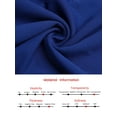 thumbnail image 5 of DARING DIVA Sheath Dress Asymmetrical Neckline Pencil Dress S Royal Blue, 5 of 6