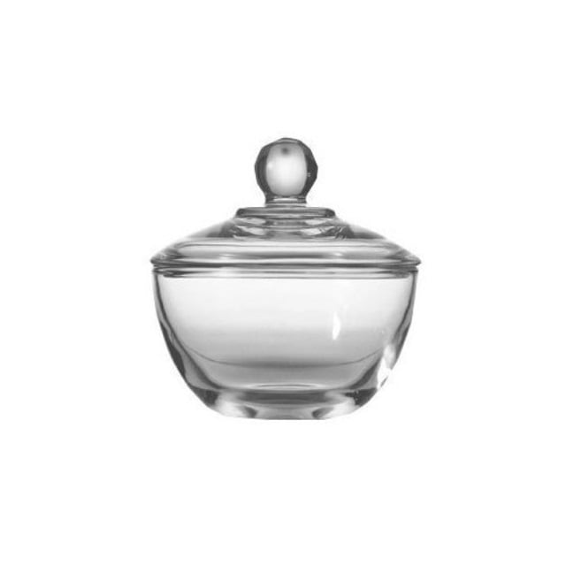 anchor hocking presence glass sugar bowl with lid