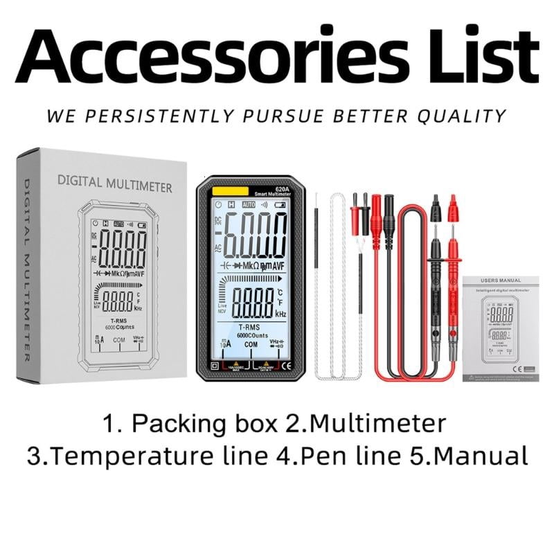 CEORPER Multifunction Digital Multimeter Auto Detection For Reliable Electronic Work