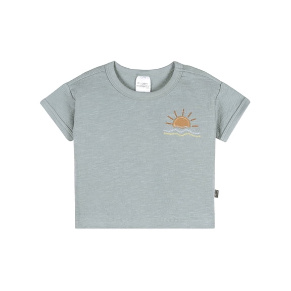 Modern Moment by Gerber Baby Boy Organic Short Sleeve Top, Sizes 0/3 Months - 24 Months