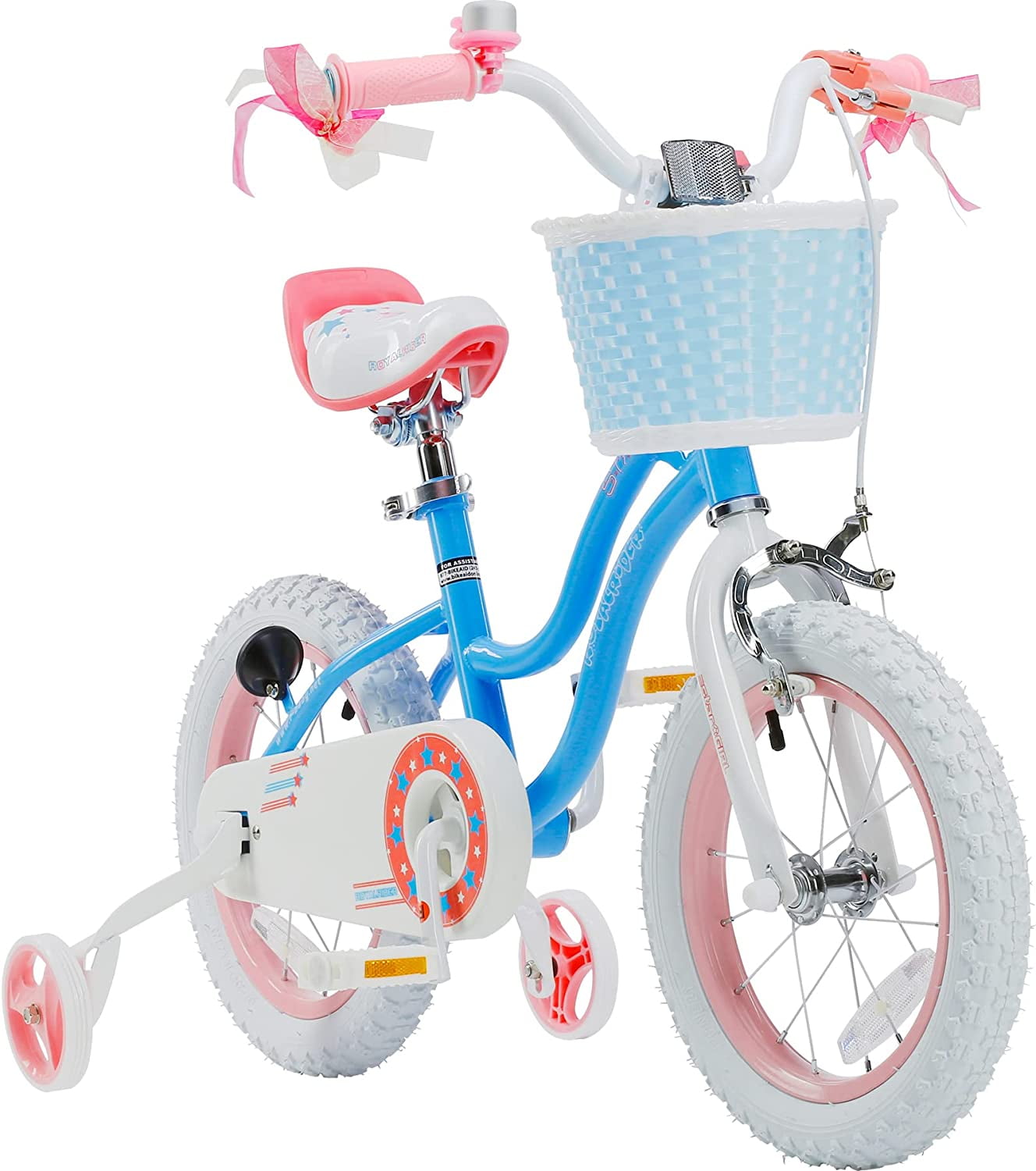 Royalbaby Girls Kids Bike Star girl 16 Bicycle Basket Training