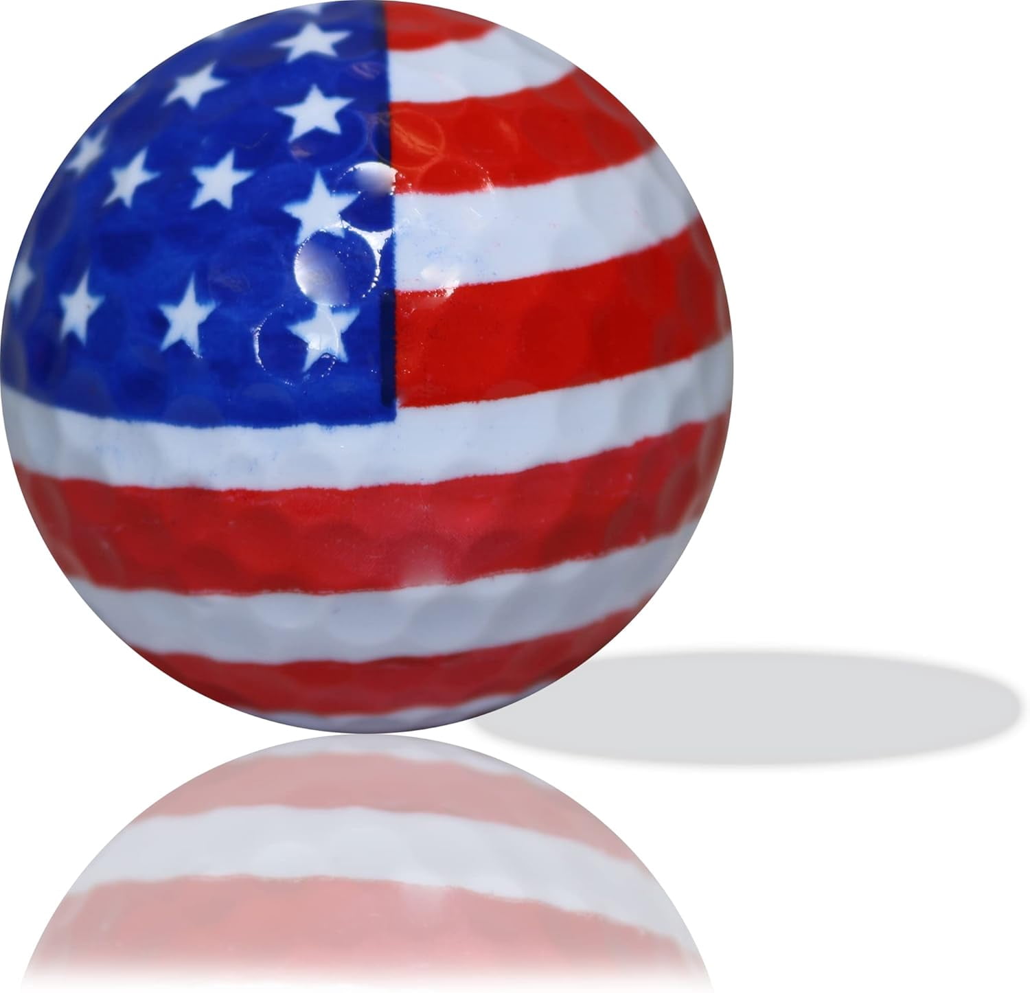 Patriotic Mix Golf Balls – 12 Pack – Red, White & Blue Themed USA Golf Balls by GBM Golf