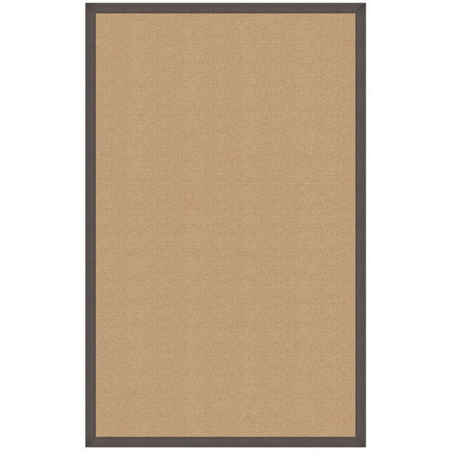 Riverbay Furniture 4' x 6' Transitional Wool Rug in Sisal and Slate