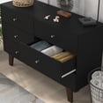 thumbnail image 4 of Kincaid Wood 6 Drawer Dresser, Matte Black, by Hillsdale Living Essentials, 4 of 6