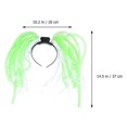 thumbnail image 2 of 1pc Halloween Luminous Tube Head Band Flashing Headband Luminous Tube Pigtail Green (Ribbon for Random Color), 2 of 3