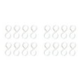 thumbnail image 3 of relayinert 8 Pieces S-shaped Hook with Buckle Kitchen Bathroom Clothes Hanger White 2Set, 3 of 6