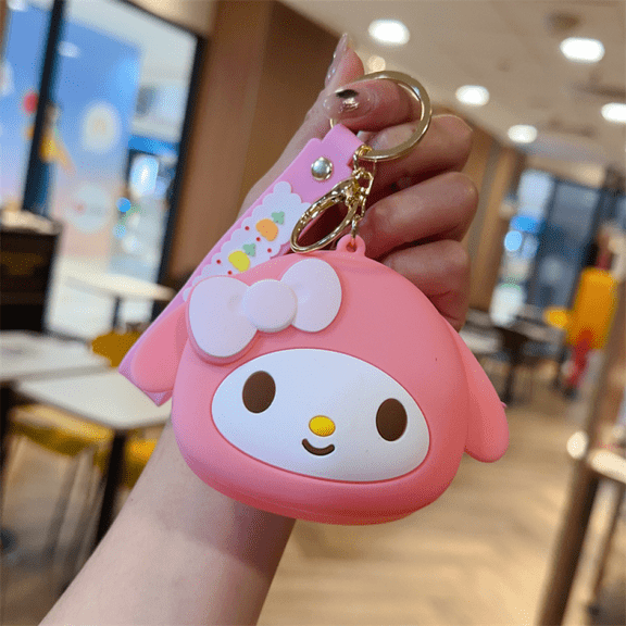 HELANHO Cute Cartoon Sanrio Anime Coin Purse Keychain - Kawaii Wallet Bag Charm for Backpack QQH63-1945
