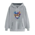 thumbnail image 2 of WJHWSX Womens Hoodies,Hoodies for Women,Breathable,Soft,Polyester,Gray,M(US:6), 2 of 5