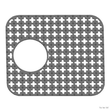 

Silicone Sink Protector Rear Drain Kitchen Sink Mat Grid Accessory Non-Slip