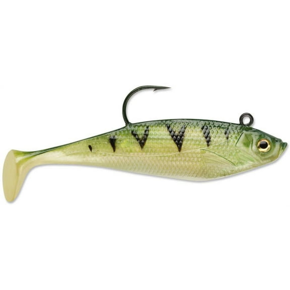 Storm WildEye 2" Swim Shad Fishing Lure, Yellow Perch, Size 6, 1/8 Oz., 3 Count, WSS02YP