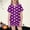 A-Purple382, variant on Bobifish Big Girls Halloween Sleepwear Sets 2 Piece Silk Satin Button Down Short Sleeves Shorts Sets Kids Comfort Holiday Homewear
