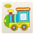 thumbnail image 1 of Children 3D Assemble Toy Kids Educational Intelligence Wooden Cartoon Design Assemble Toy Plane Train, 1 of 9