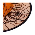 thumbnail image 3 of BRGZLK Adults Halloween Witches Hat Halloween Spider Web Wide Brim Pointed Witch Hat Festival Party Costume Hats, Witch Costume Accessories Orange Free Size, 3 of 4