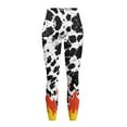 thumbnail image 5 of Renewold Cow Print Fire Pocket Yoga Leggings for Women Yoga Pants Tights Ultra Soft Slim Basic Pants Casual Active Yoga Leggings for Workout Sports Yoga Party, XS, 5 of 8