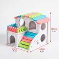 thumbnail image 5 of WINDLAND Hamster Plastic House Nesting Habitat Small Colorful for Play Hut Villa, 5 of 9
